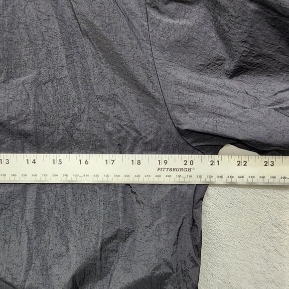 Vintage 90s Nike Jacket Womens S Black Green Reversible Full Zip Windbreaker - Picture 15 of 16